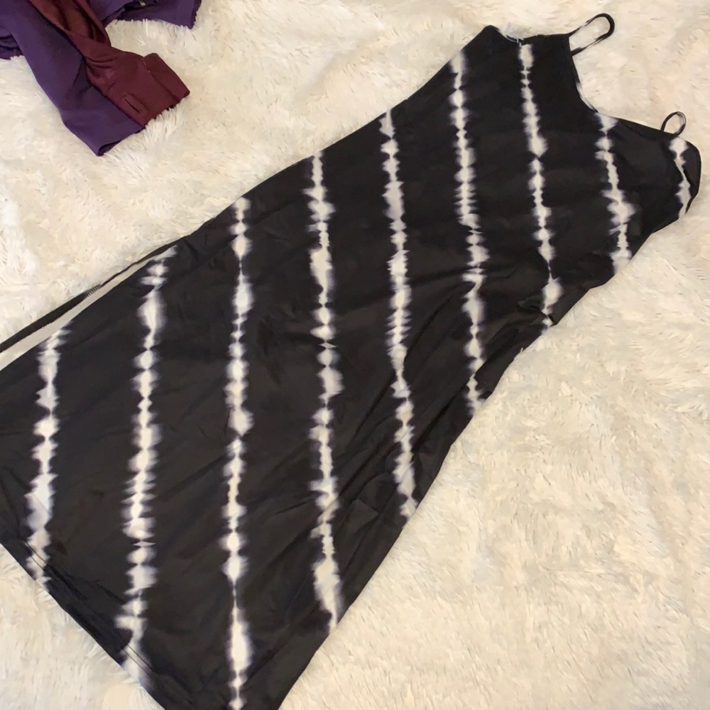 Shein tie dye split thigh dress